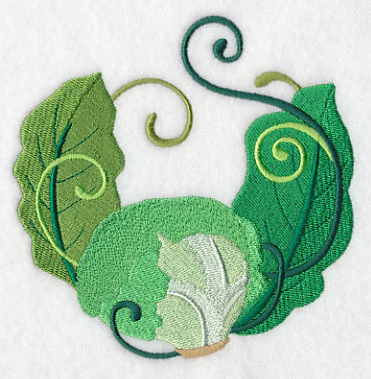Leafy Salad Greens Wreath - Image 4