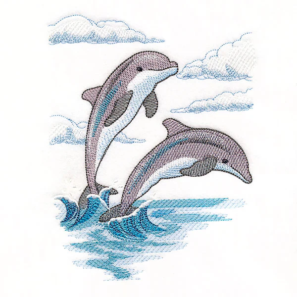 Leaping by the Seaside Dolphins - Image 2
