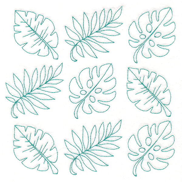 Leaves in Paradise Quilting (Double Run) - Image 2