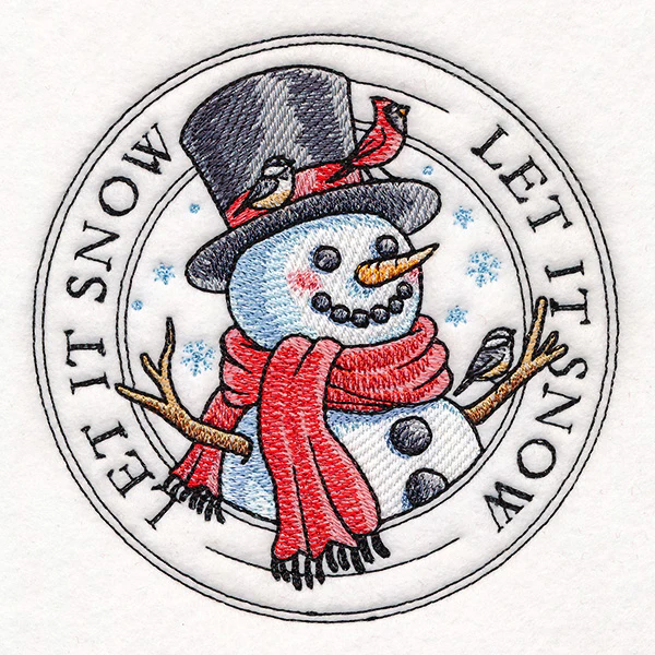 Let It Snow Snowman Stamp - Image 4