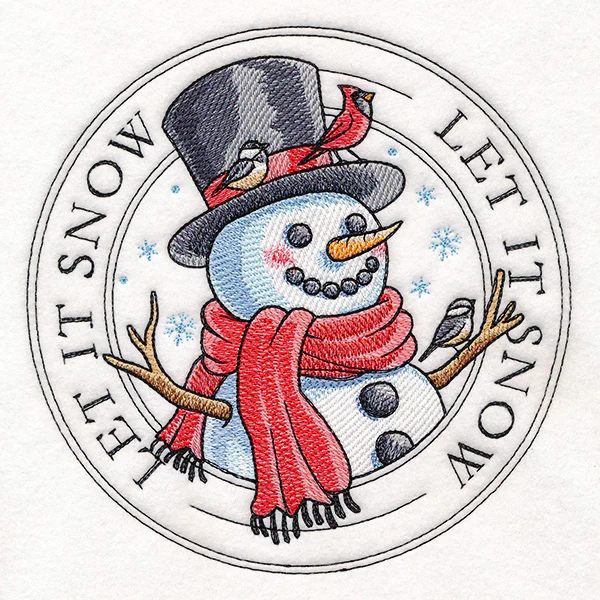 Let It Snow Snowman Stamp - Image 5