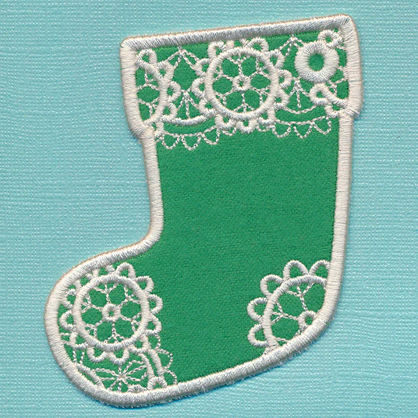 Light and Lovely Stocking Tag (In-the-Hoop) - Image 2