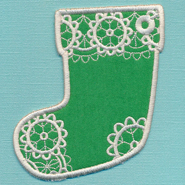 Light and Lovely Stocking Tag (In-the-Hoop) - Image 3