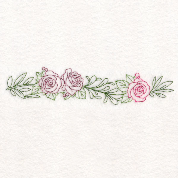 Light Rose Border (Vintage) - Image 3