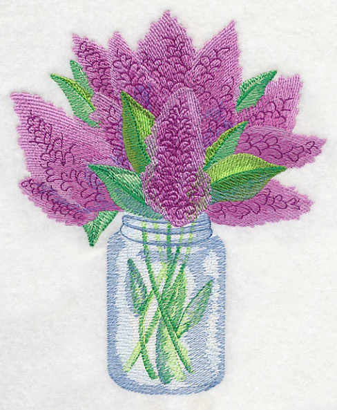 Lilacs in Mason Jar in Watercolor - Image 4