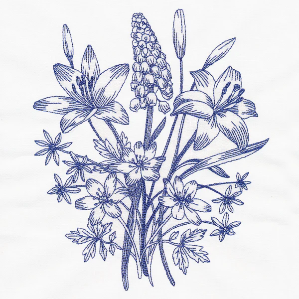 Lilies and Hyacinth Bouquet