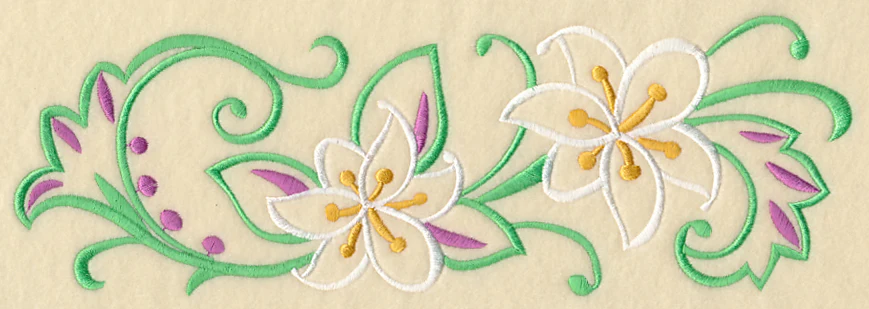 Lily Filigree Border