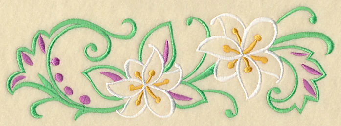 Lily Filigree Border - Image 2