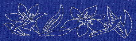 Lily Sashiko Border (Single Run) - Image 2