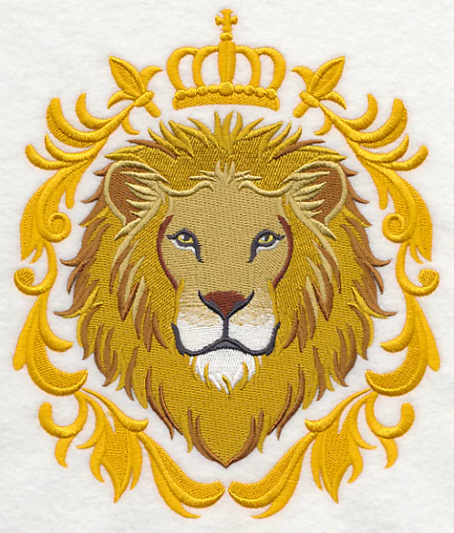 Lion with Baroque Crown and Frame - Image 4