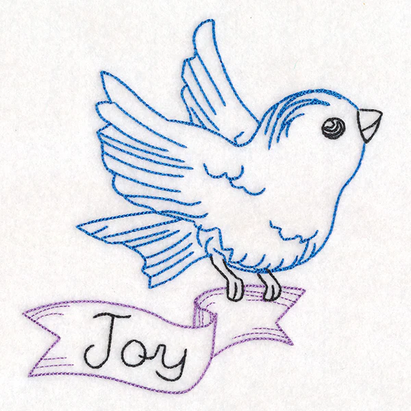 Little Bird with Joy Banner (Vintage) - Image 4