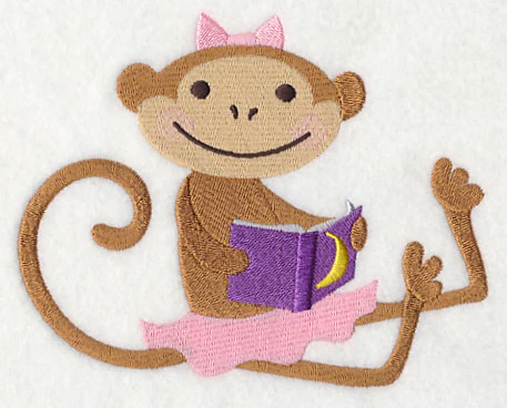 Little Miss Monkey Reads a Book - Image 3