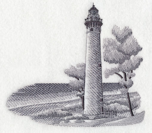 Little Sable Point Lighthouse Sketch (Michigan) - Image 2