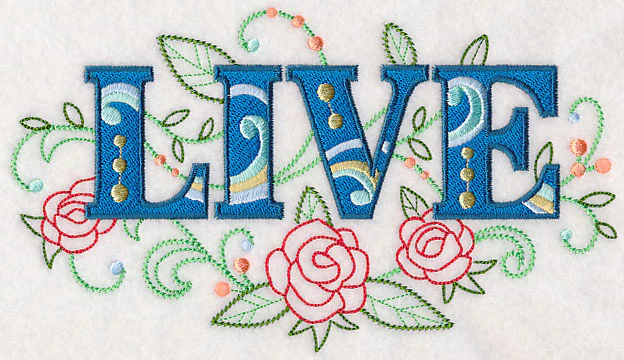 Live with Vintage Flower Fade