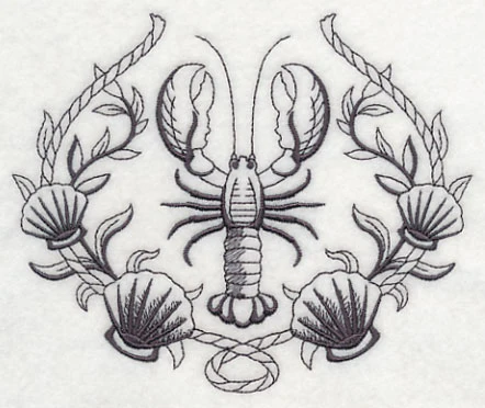 Lobster and Seashell Laurel - Image 2