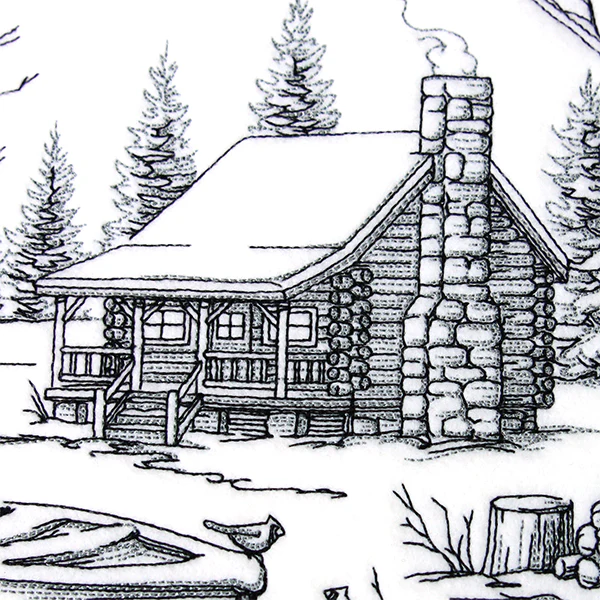 Log Cabin Scene - Image 10