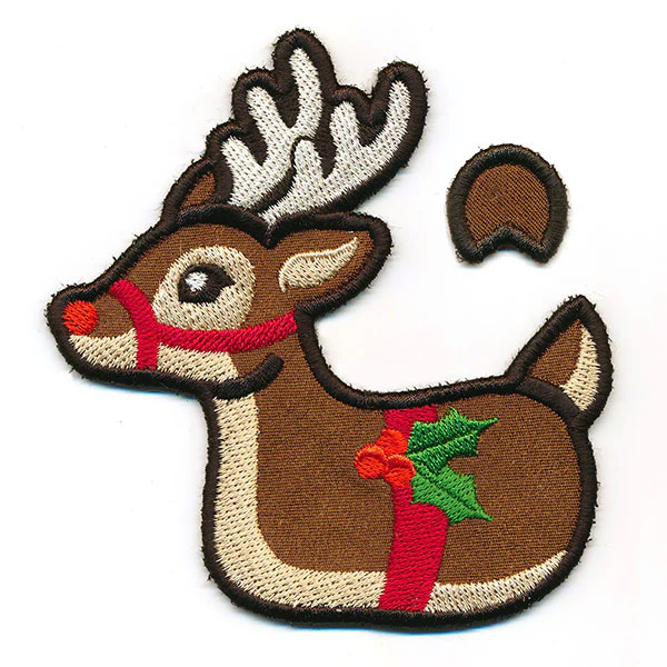Long-Legged Christmas Reindeer (Magnet)  (In-the-Hoop) - Image 2