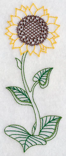 Long Stemmed Sunflower (Vintage) - Image 3