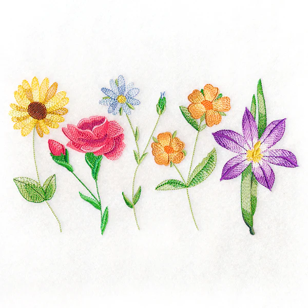 Long-Stemmed Wildflowers Border - Image 2