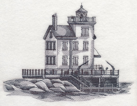 Lorain Lighthouse Sketch (Ohio) - Image 4