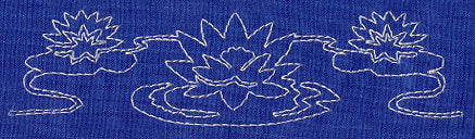 Lotus Sashiko Border (Single Run) - Image 2