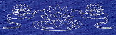 Lotus Sashiko Border (Single Run) - Image 3