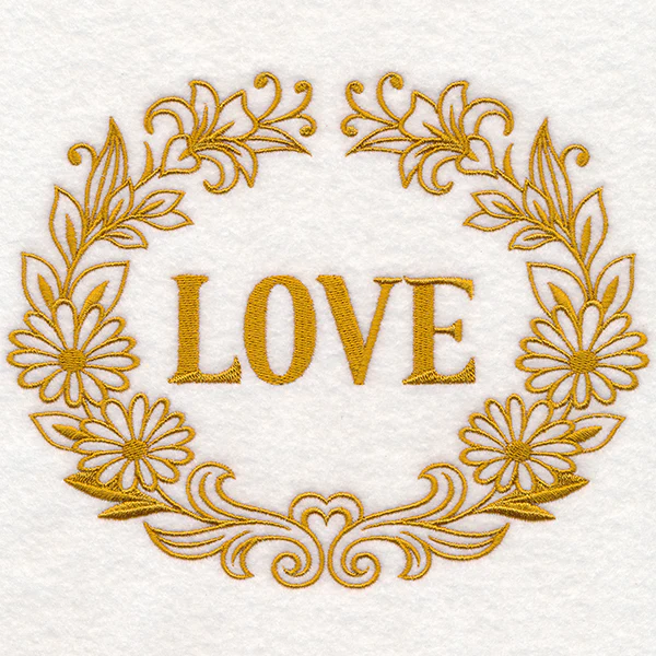 Love Medallion (Goldwork) - Image 2