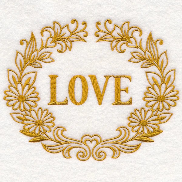 Love Medallion (Goldwork) - Image 3