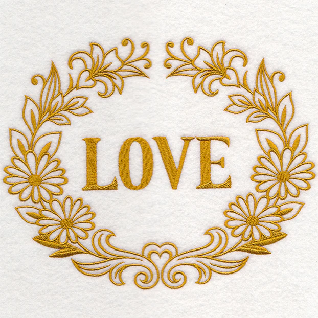 Love Medallion (Goldwork) - Image 5