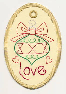Love Ornament Gift Tag (In-the-Hoop) - Image 3