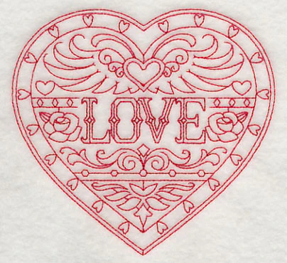 Love (Redwork) - Image 4