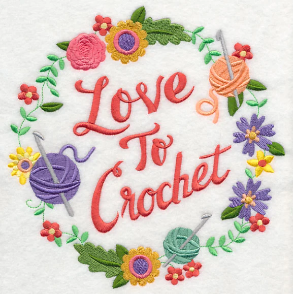 Love To Crochet Wreath - Image 6