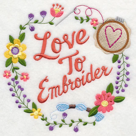 Love To Embroider Wreath - Image 3
