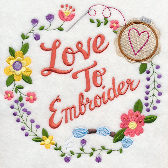 Love To Embroider Wreath - Image 6