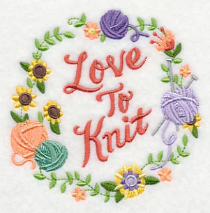 Love To Knit Wreath - Image 5