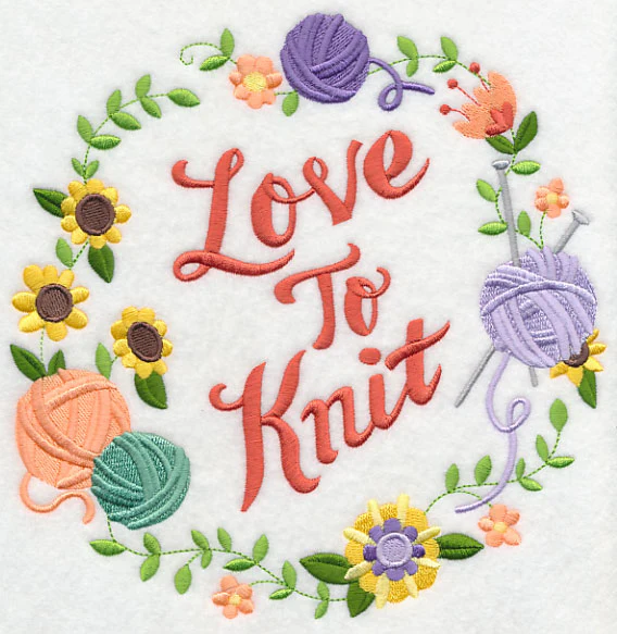 Love To Knit Wreath - Image 6