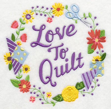 Love To Quilt Wreath - Image 3