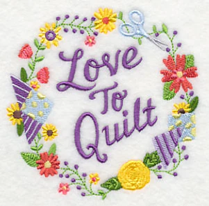 Love To Quilt Wreath - Image 5