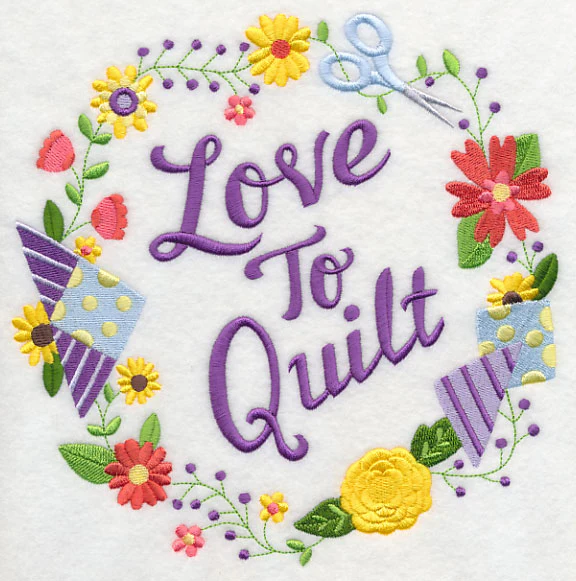 Love To Quilt Wreath - Image 6
