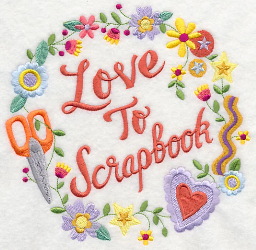 Love To Scrapbook Wreath - Image 2