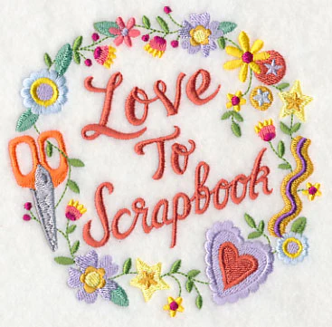 Love To Scrapbook Wreath - Image 4