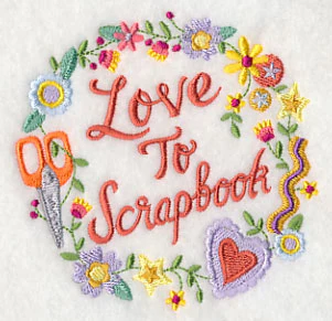 Love To Scrapbook Wreath - Image 5