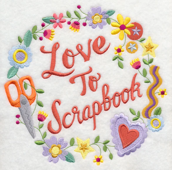 Love To Scrapbook Wreath - Image 6
