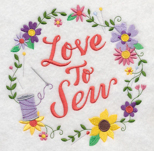 Love To Sew Wreath - Image 2