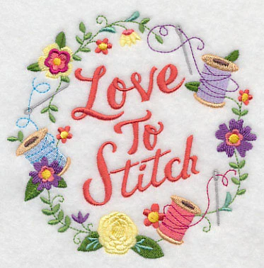 Love To Stitch Wreath - Image 4