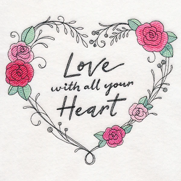 Love With All Your Heart Wreath - Image 5
