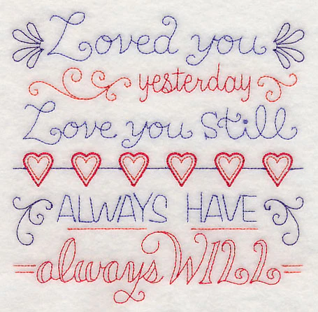 Loved You Yesterday, Love You Still Square (Vintage) - Image 3