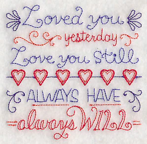 Loved You Yesterday, Love You Still Square (Vintage) - Image 5