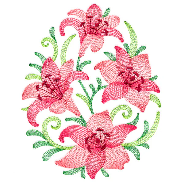 Lovely Lilies Easter Egg - Image 3