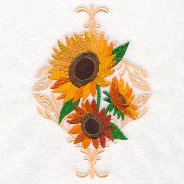 Lush Damask Sunflowers - Image 2